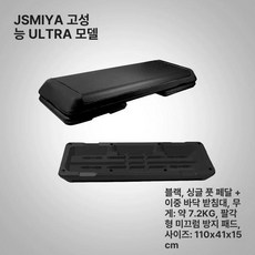 헬스 발판 에어로빅 체육관 점프 스텝박스, 블랙 2단계, 1개