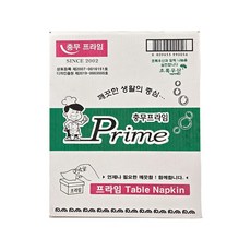 업소용 프라임 테이블 냅킨 100밴드 한박스, 1박스