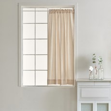 네츄럴 워싱 광목 자수 다용도 봉집 커튼 창문형 거실형