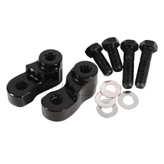 할리 데이비슨 Sportster XL883 XL1200 2005-2015 용 Chrome 1 인치후면 하강 키트 케이스, 01 검정색