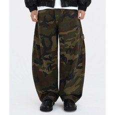 [언더오프] 카모 카펜터 커브드 팬츠