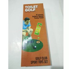 趣味廁所高爾夫 馬桶高爾夫球 迷你高爾夫玩具 整人玩具 交換禮物 生日禮物 新奇玩具 運動玩具 露營玩具, 1個