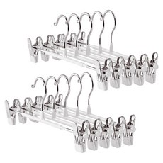 일상가 고리회전되는 나노코팅 논슬립 고급형 치마 바지걸이, 10개, 화이트