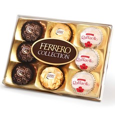 FERRERO ROCHER 金莎 盒裝綜合金莎巧克力 9顆裝, 97g, 1盒