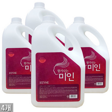 향기나는미인 대용량 린스 리필용샴푸, 4개