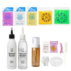 마이홈살롱 할머니펌 셀프펌 세트, 1개, 강한컬 볼륨펌 10 11 12 뿔0 1(중화공병 포함)