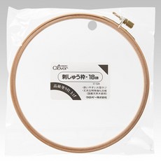 Clover 可樂牌 刺繡框 18cm 57-528 高級塗裝 大型螺絲設計 耐用強化合板, 1個, 57-528 18cm