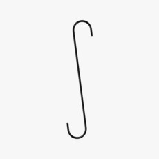 블랙 30cm S고리 둥근 행거 옷걸이 행거 옷걸이 모자걸이 가방걸이 소품걸이+노드커머스Shop, 1