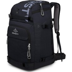 SEMSTY 스키 부츠 가방 55L70L 방수 및 스노보드 여행용 백팩 헬멧 고글 장갑 액세서리, Black, 70L