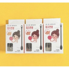 피지 귀지 블랙헤드 압출 순면 면봉, 30매, 3개