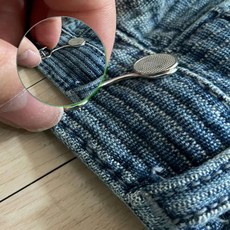 쌍문상회 바지허리수선 매직단추 바지허리줄이기 사이즈조절단추 요술단추 실버 걸고리 40872EA, 본상품