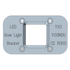 YXO 수경법 AC 220V 20w 30w 50w Dob Cob LED 성장 조명 칩 전체 스펙트럼 380nm-780nm 실내 식물 묘목 재배용 꽃 성장, LED Bracket, 50W 220V, 1개