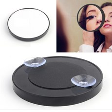 건shop디자인 흡착식 사이드가드 원형 미니 보조거울 화장거울, 5X