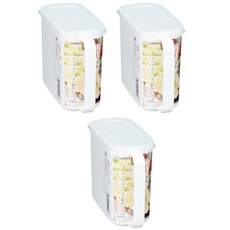 일본 나카야 화이트 슬림 밀폐용기 (800ml 1300ml), 3개, 1개