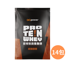 GOpower 濃縮乳清蛋白 琥珀歐蕾, 35g, 14個