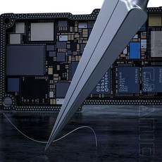 갓핸드핀셋 MECHANIC KA-11 특수 뾰족한 마이크로미터 핀셋 정밀 전자 부품 플라잉 와이어용 비자성 방지 흡착, 1개