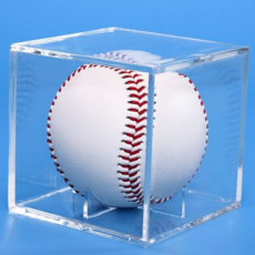 야구공 투명케이스 아크릴 디스플레이 보관함 진열 수집 기념 보존 홀더, 1개