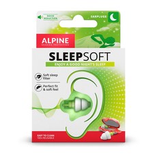 ALPINE 睡眠耳塞 荷蘭製 軟耳塞, 1個, SLEEPSOFT,Free size