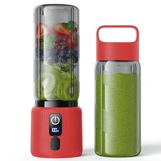 스무디 쉐이크 및 주스용 휴대용 개인용 블렌더 고속 모터 스테인리스 스틸 블레이드 6개 USB-C 충전식 미니 스무디 가정 야외 직장용 레드137558, 스무디, 쉐이크 및 주스용 휴대용 개인용 블렌더, 고속