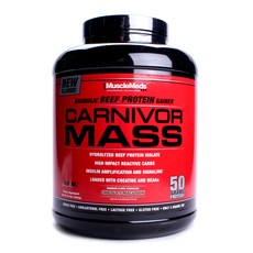MuscleMeds 牛肉增重高蛋白營養沖泡粉, 2.64kg, 1桶
