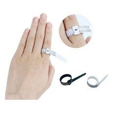 키밍 반지 호수 측정기 손가락 치수 둘레 줄자 링게이지, 남성쥬얼리 소품/기타, 2개