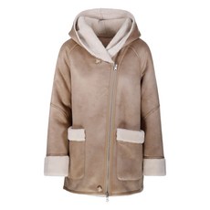 어반코드 후드 시어링 코트