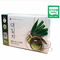 파샵 대잎차 20백 대나무잎차 죽엽차 국산티 차티백 겨울차, 20개입, 1g, 1개