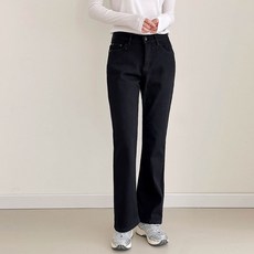 루나진 여자 융털 기모바지 2컬러 세미부츠컷