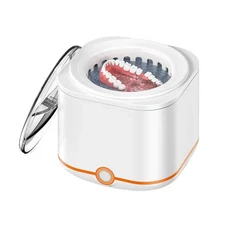 A74G- 클리닝 리테이너 머신 48Khz 초음파 7.8 OZ 미국 플러그, 01 White