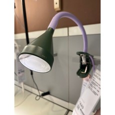 IKEA NAVLINGE LED夾式聚光燈, 紫色/深綠色 NAVLINGE夾燈 黃光