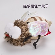 【台灣出貨】 寵物玩具 仿真發聲昆蟲 貓玩具 貓咪玩具 逗貓 貓咪電動毛絨玩具 寵物自嗨解悶用品 寵物用品 逗貓玩具, 蚊子, 1個