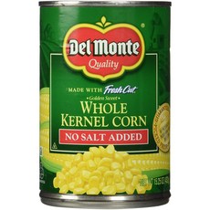 Del Monte 프레시 컷 호울 커널 콘 노 솔트, 432g, 1개