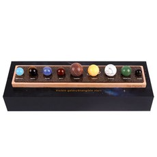 우주 행성 원석 미니어처 소품 태양계 모형 9종, A.(영어버전)