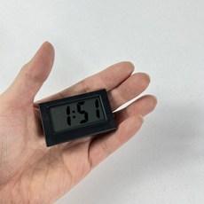 블랙 미니 디지털 전자 탁상 꼬마 시계art65Qxl