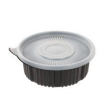 220 탕용기 소 흑색 몸통 + 뚜껑, 200세트