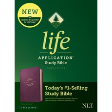 (영문도서) NLT Life Application Study Bible Third Edition (Red Letter Leatherlike Purple) Imitation Leather, Tyndale House Publishers, English, 9781496455185