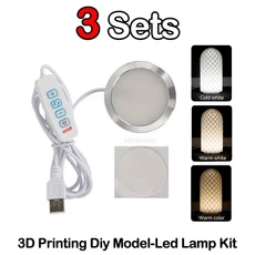 Bambu Lab Led 램프 키트 001 하드웨어 Bambulab 라이트 키트 Led 조명 부품 모델 3d 인쇄 부품, 04 3 Sets Led Lamp Kit