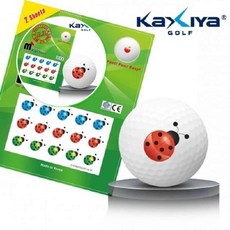 쌍문상회 골프공스티커 매직터치 골프 무당벌레 골프용품 골프필드 골프공 골프필드용품 스포츠 40872EA, 본상품