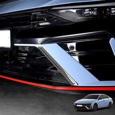 155746 Amzcar 인테리어 A-Pillar 전면 상단 에어컨 스트라이프 몰딩 현대 엘란트라 N 2023-2025 액세서리와 호환 (탄소 섬유 패턴), 탄소 섬유 패턴