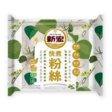 【今晚饗吃】百搭最對味 快煮粉絲/寬粉 (180公克/純素/4捆入), 1個, 粉絲, 180g