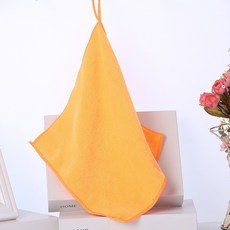 臺灣出貨 小方巾抹布吸水方巾擦地家具清潔吸水白色毛巾30*30多色可選, 黃色,25*25cm中厚, 1個