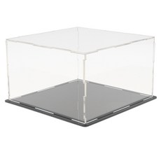 shangren 아크릴 진열장 장난감 모형 가정 소매 방어적인 상자 대 상자, 클리어, 13x13x8cm, 1개