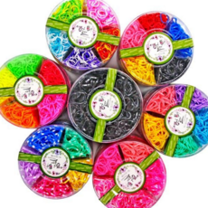 다용도 고무 밴드 신축성 원형 공예용 밴드 고무줄 패션 고무링 사무용 포장용 우레탄 무지개 어린이, (통포장), 6. 블랙(대)