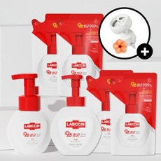 랩신 토탈 핸드워시 500ml2개 +450ml4개 +플라워펌프캡, 용기2개+리필4개+플라워캡 포도