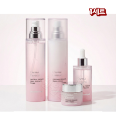 자민경 크레마카라콜 오리지날 프리미어 녹차 달팽이 4종 세트 주름개선 탄력 보습 스킨케어 쇼핑백포함, 1세트