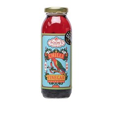 영국 헤롯백화점 푼스 런던 Poons Chilli Vinegar Dressing 칠리 식초 드레싱, 4개, 250ml