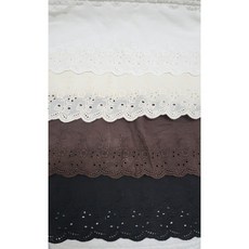 혜인천 아사면 민들레 레이스 color 4종, 블랙, 1개