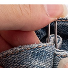 스텔라픽스 바지 허리조절 버클 12개 세트 셔츠소매고정, 실버