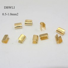 DJ454A/B/C/D/T U자형 터미널 탭 콜드 인서트 커넥터 케이블 러그 0mm2 00개, U자형 터미널 T타입 0.5-1mm2 100개