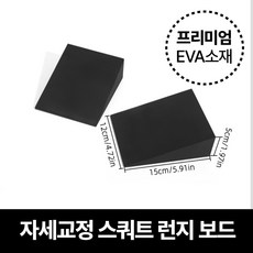 바이샌드 경사대 스쿼트발판 EVA 요가블럭, 블랙, 1개
